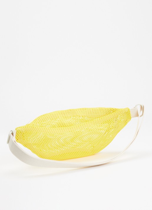 Wouf Ray heuptas van mesh met logo - achterkant geel