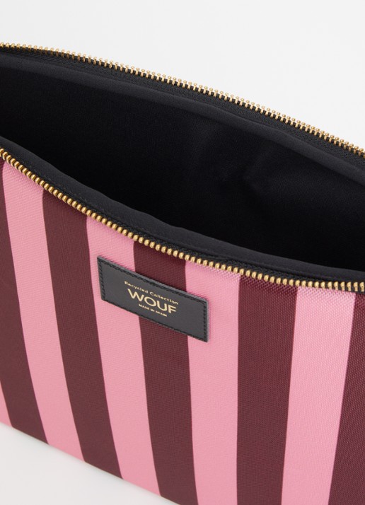 Wouf Sophie laptophoes 13 en 14 inch  - detail 2 roze