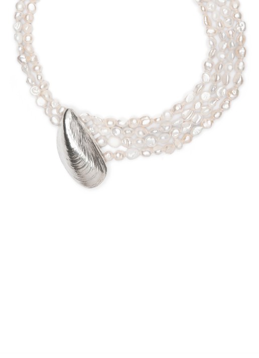 Wouters & Hendrix Asymmetrische zoetwaterparel ketting