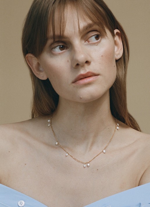 Wouters & Hendrix Ketting verguld - detail goud