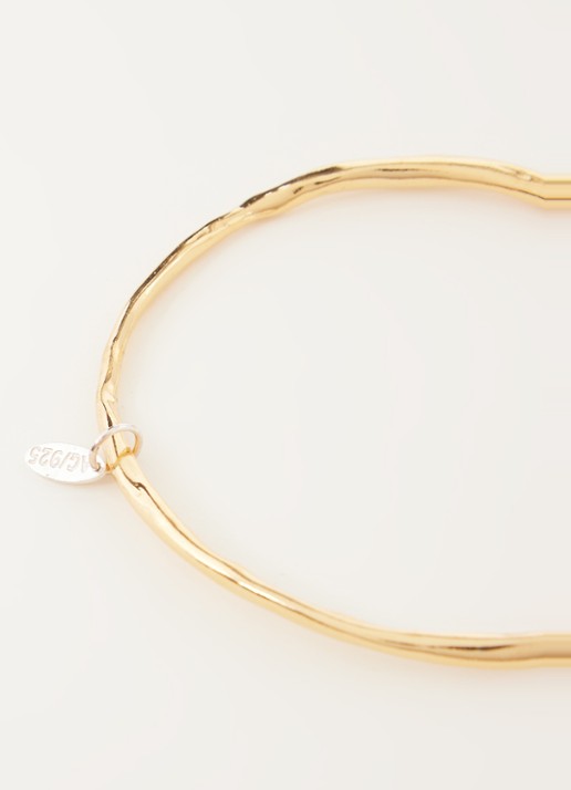 Wouters & Hendrix  shaped bangle verguld - detail 3 goud