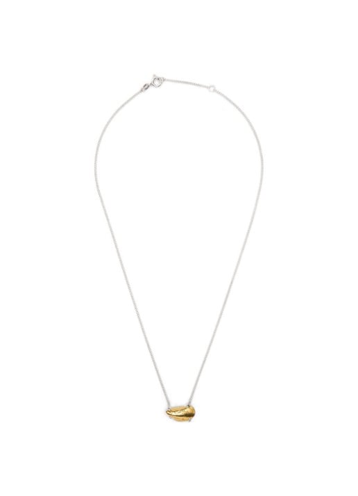 Wouters & Hendrix Small Mussel ketting verguld - detail goud