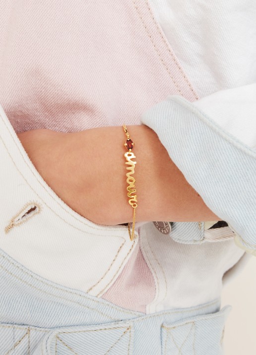 Wouters & Hendrix Wouters & Hendrix Armband Amour verguld - voorkant 2 goud