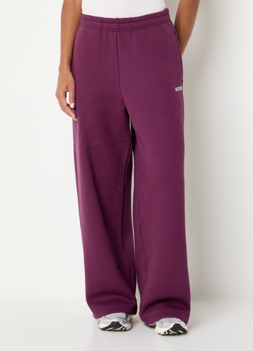 WRSTBHVR Zayn high waist wide fit joggingsbroek met logo