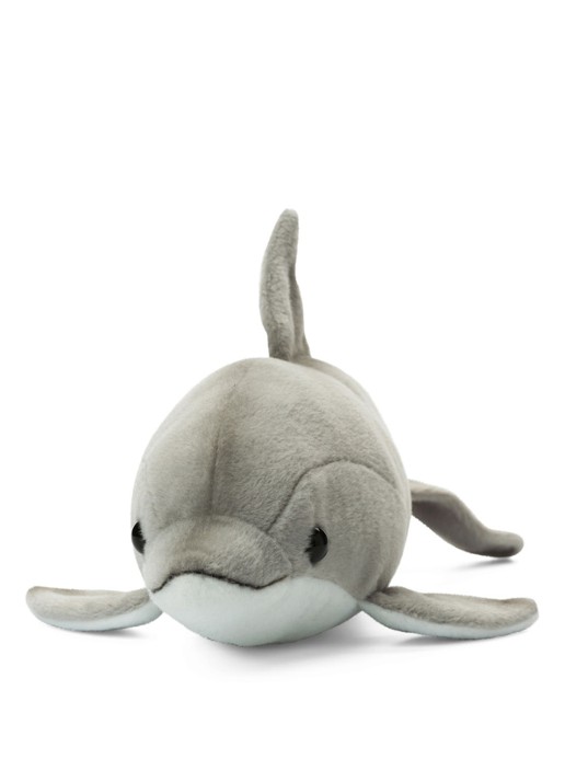 WWF Dolfijn knuffel 23 cm - voorkant 3 grijs