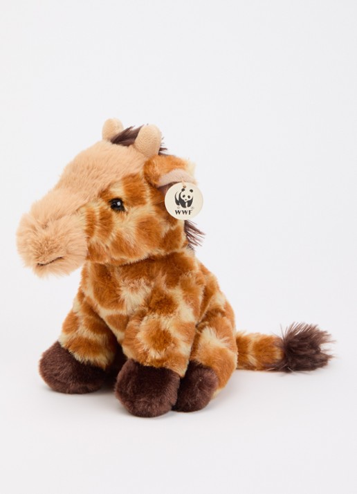 WWF Giraf knuffel - voorkant 2 bruin