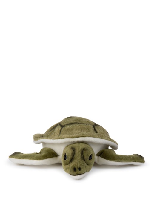 WWF Zeeschildpad knuffel 23 cm - voorkant 2 groen