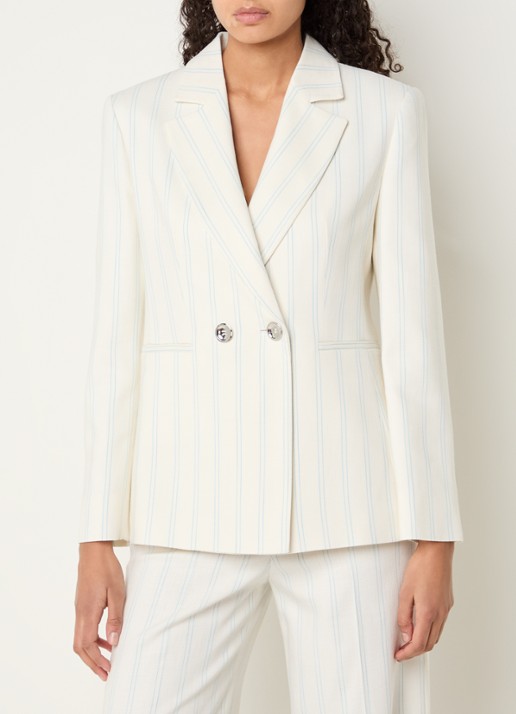 Xandres Blisso double-breasted blazer met krijtstreep