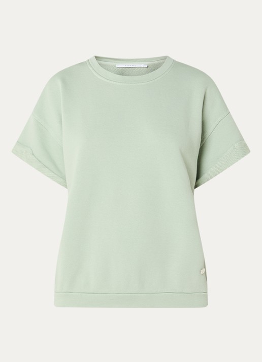 Xandres Fienne sweater met ronde hals - voorkant mint