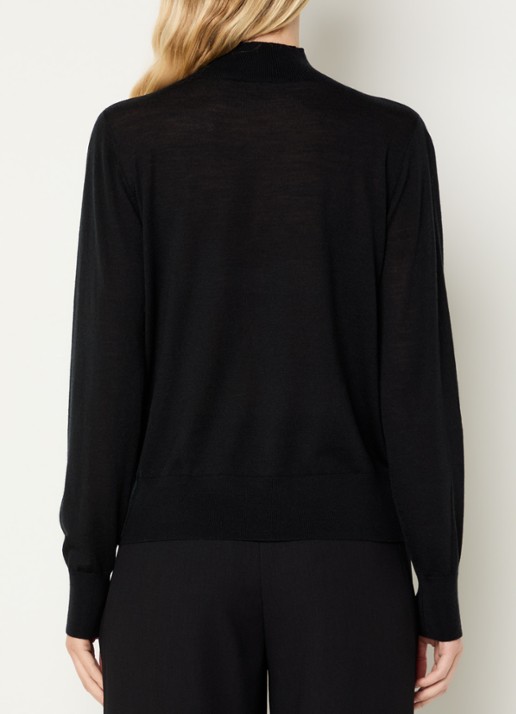Xandres Galega pullover van wol - achterkant 2 zwart