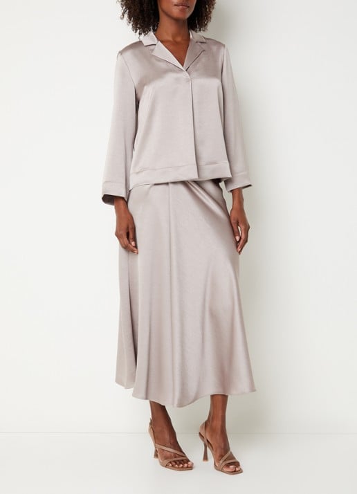 Xandres Helinka tuniek met V-hals - voorkant 4 creme
