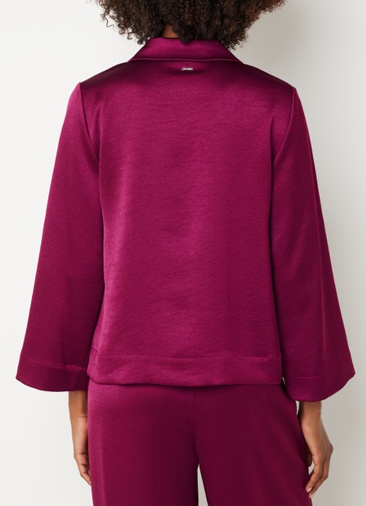 Xandres Helinka tuniek met V-hals - achterkant paars