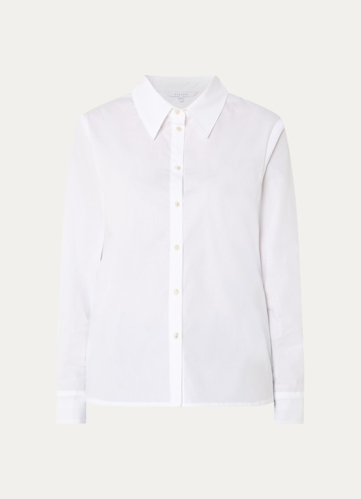 Xandres Henk blouse met backprint - voorkant 2 wit