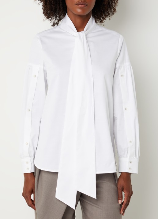 Xandres Hermino blouse met sjaalkraag
