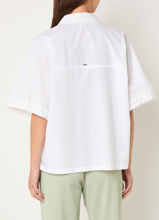 Xandres Herve blouse met trekkoord - achterkant 3 wit