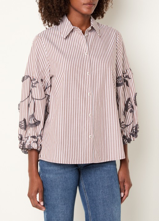 Xandres Hopi blouse met streepprint