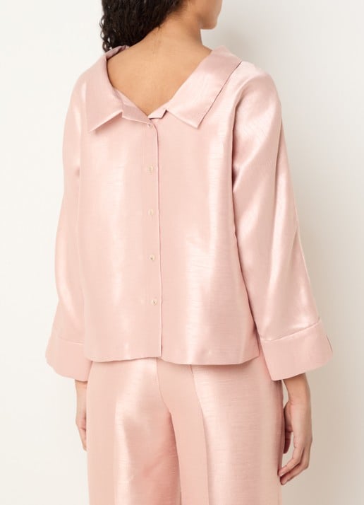 Xandres Hubje blouse met metallic finish