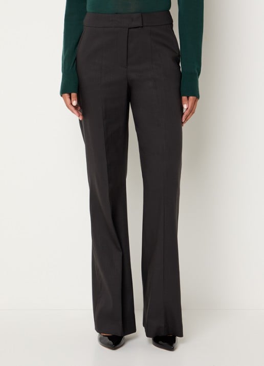 Xandres Patriz high waist flared fit pantalon in wolblend