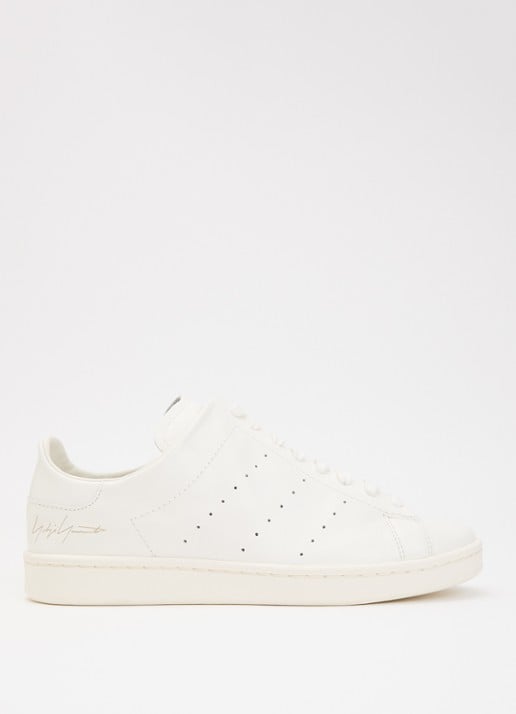Y-3 Diagonal Stan Smith sneaker van leer - voorkant 5 wit