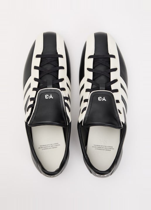 Y-3 Field sneaker van leer  - detail 2 zwart