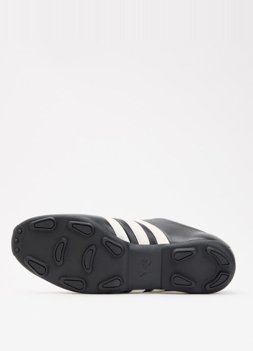 Y-3 Field sneaker van leer  - detail 3 zwart