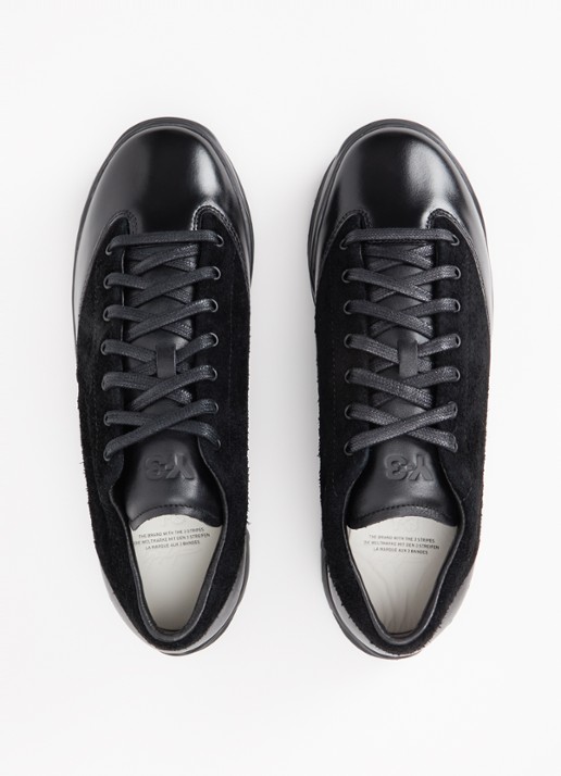 Y-3 GSG9 Lo sneaker van suède met details van leer - detail 3 zwart