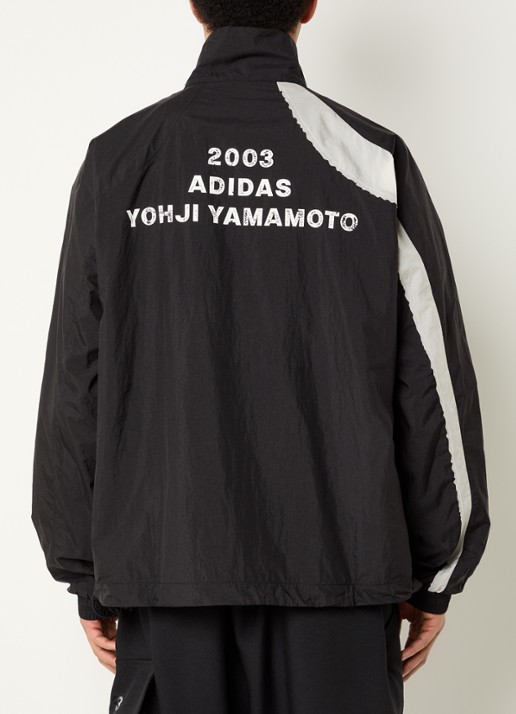 Y-3 Jack met logo- en backprint - achterkant zwart