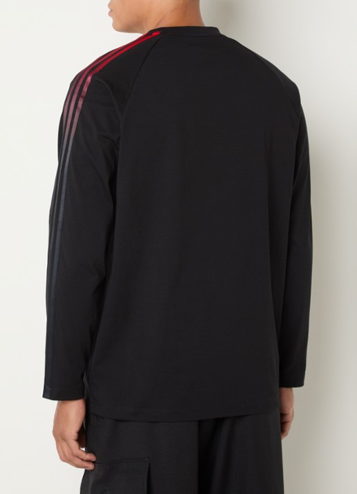 Y-3 Longsleeve met logo - achterkant 2 zwart