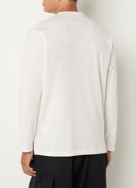 Y-3 Longsleeve met logo - achterkant 4 beige