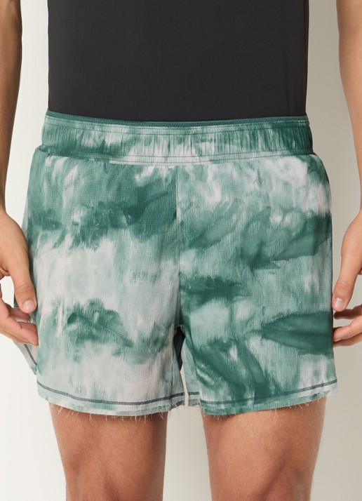 Y-3 Loose fit korte broek met print