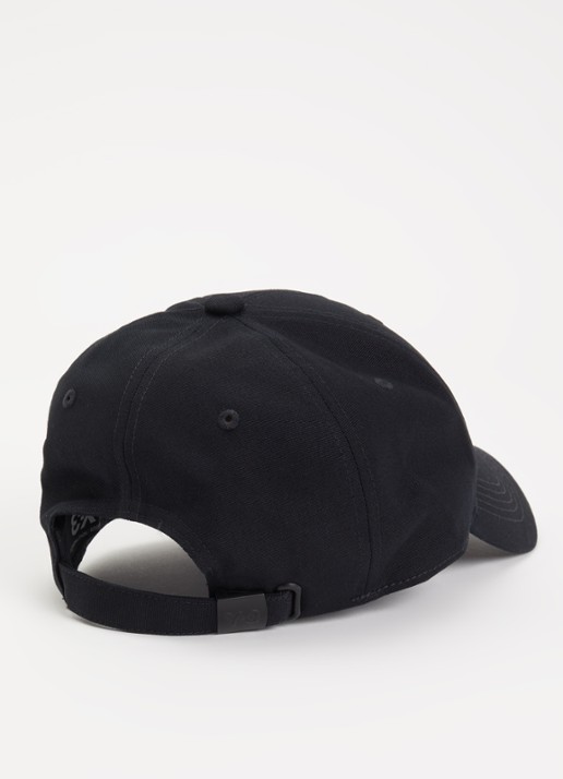 Y-3 Pet met logoborduring - detail zwart