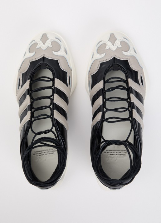 Y-3 Regu Mary Jane sneaker van leer - detail 4 zwart