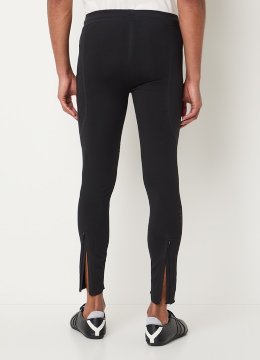 Y-3 Skinny fit trainingslegging met logo - achterkant 5 zwart