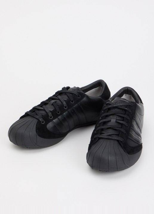 Y-3 Superstar 3G sneaker van leer - detail 2 zwart