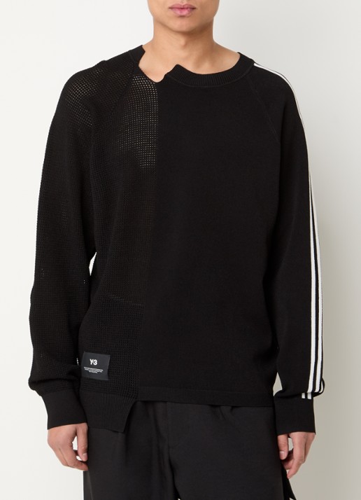 Y-3 Sweater met opengewerkt dessin