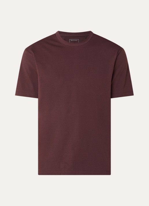 Y-3 T-shirt met logoprint - voorkant 3 rood