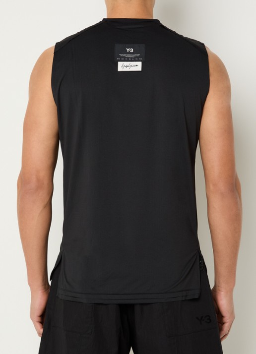 Y-3 Tanktop met logo - achterkant 2 zwart