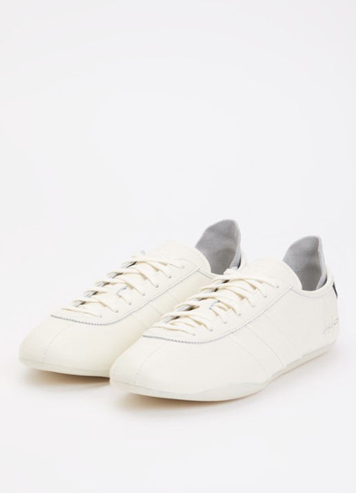 Y-3 Tokyo sneaker van leer - detail khaki