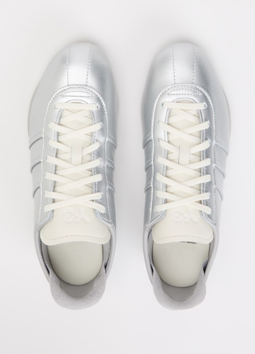 Y-3 Tokyo sneaker van leer - detail 3 zilver