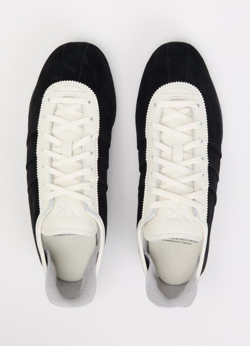 Y-3 Tokyo sneaker van suède met details van leer - detail 3 zwart