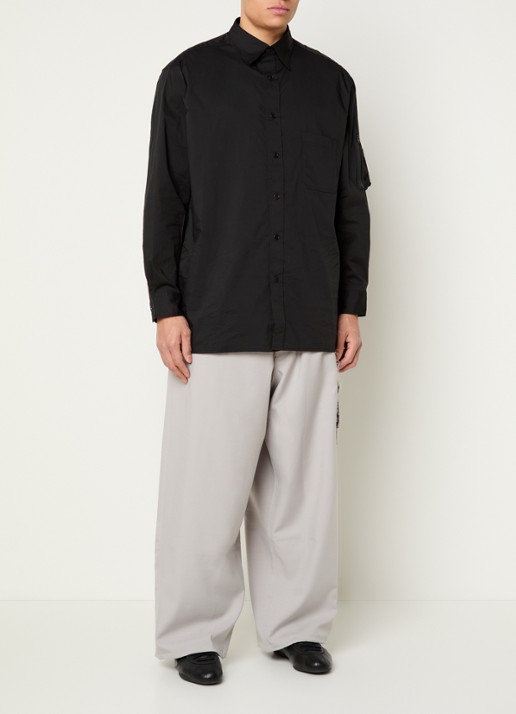Y-3 Wide fit cargobroek met steekzakken - voorkant 5 grijs