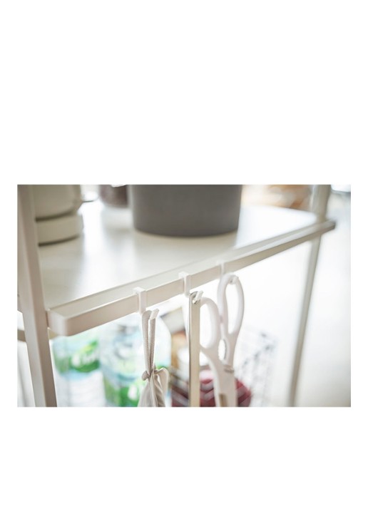 Yamazaki 3-Tiered Tower opbergtrolley  - detail 2 wit