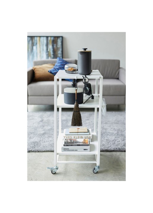Yamazaki 3-Tiered Tower opbergtrolley  - detail 5 wit