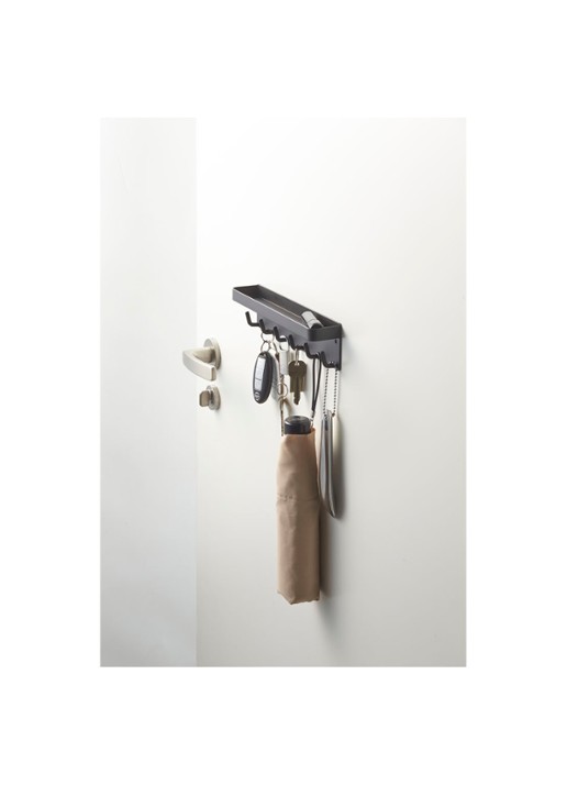 Yamazaki Smart magnetisch sleutelrek 24,5 cm - voorkant 2 zwart