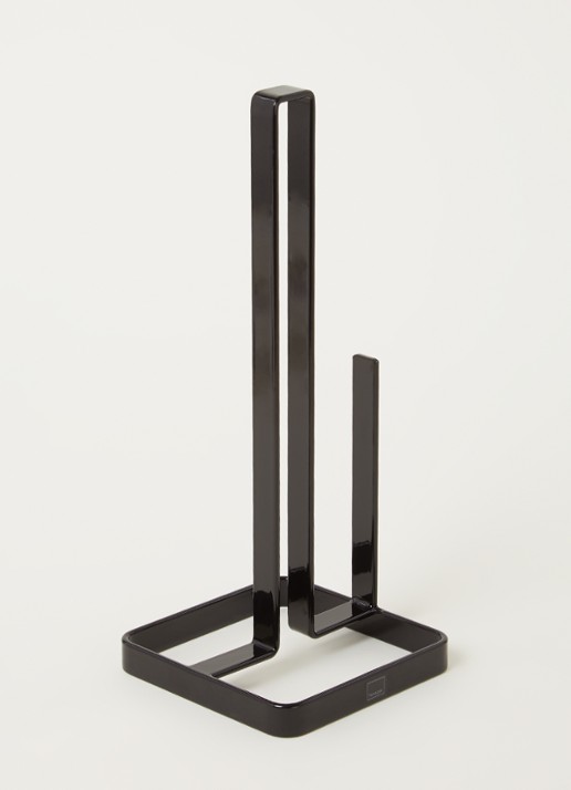 Yamazaki Tower keukenrolhouder 27 cm - voorkant 3 zwart