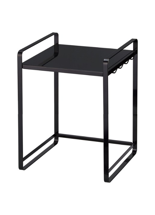 Yamazaki Tower uitschuifbare aanrecht organizer 47,5 - 75 cm - detail zwart
