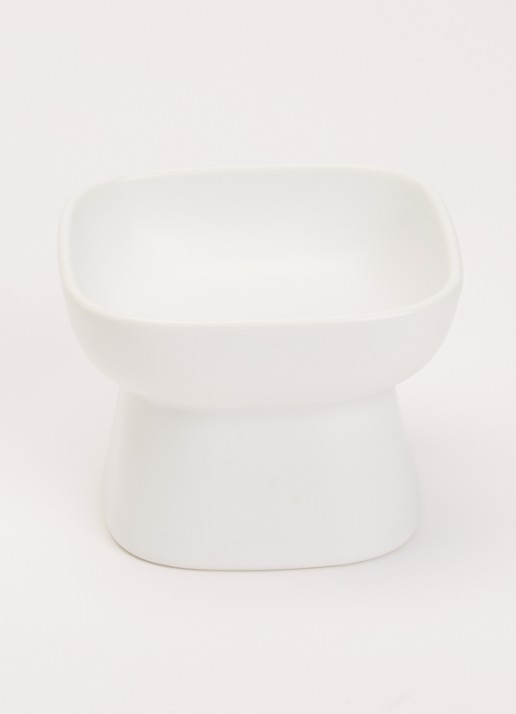 Yamazaki Tower voerbak 8 cm - voorkant 2 wit