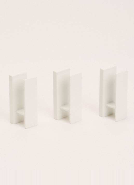 Yamazaki Tower wandhaak set van 3 - voorkant 2 wit