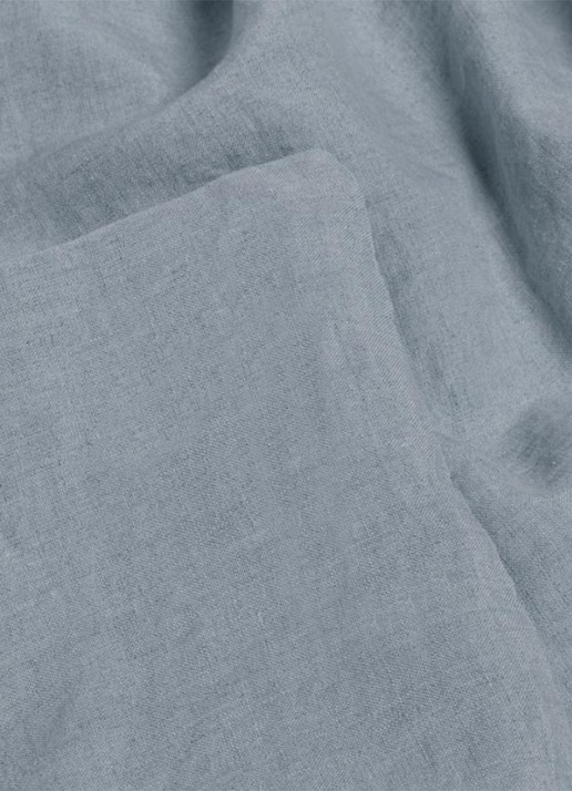Yumeko Dekbedovertrekset van gewassen linnen - inclusief kussenslopen - detail 3 blauw