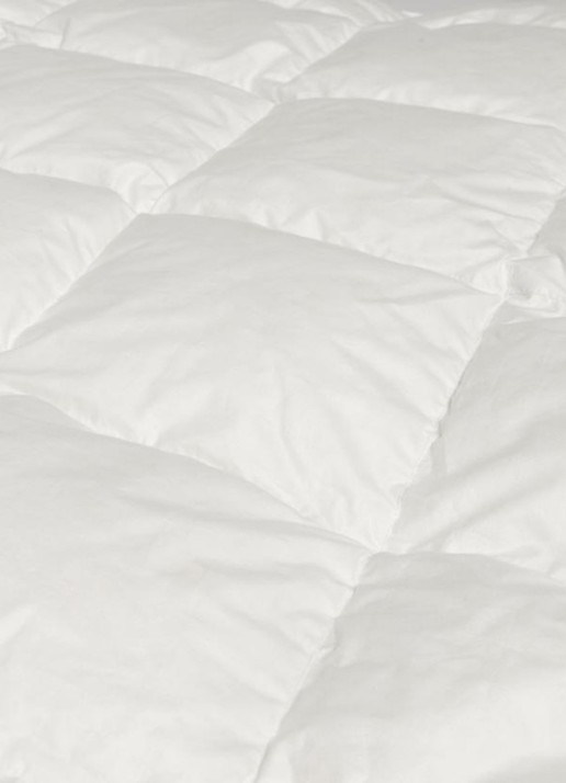 Yumeko Deluxe 4-seizoenen dekbed met vulling van ganzendons - achterkant gebroken wit
